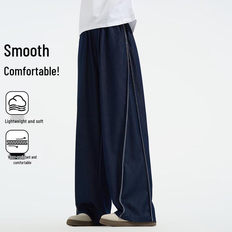 Girls  Summer Lightweight Wide-Leg Denim Pants 165