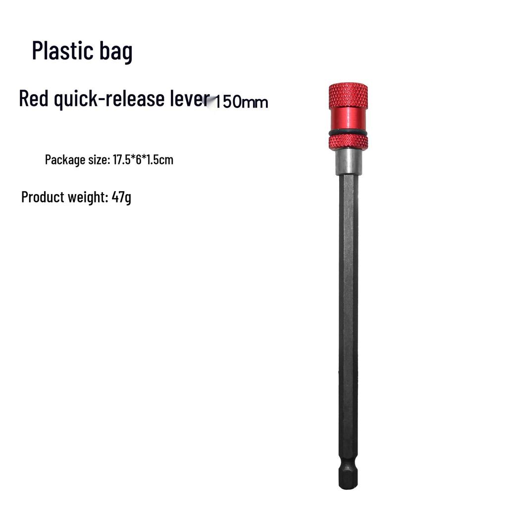 60mm Dark Blue Adjustable Stainless Steel Screwdriver Bit Extension with 1/4 Hex Shank & Quick Release Magnet