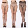 Women's Plus Size Velvet Cutout Fishnet Pantyhose Stockings