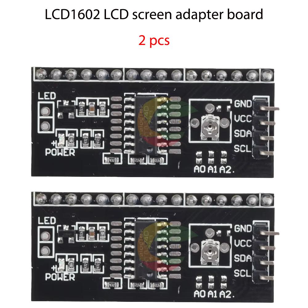 LCD1602 LCD Screen Adapter Board Narrow Body Chip Patch Potentiometer Module IIC Interface 2004PCF8574 Adapter Board I2C