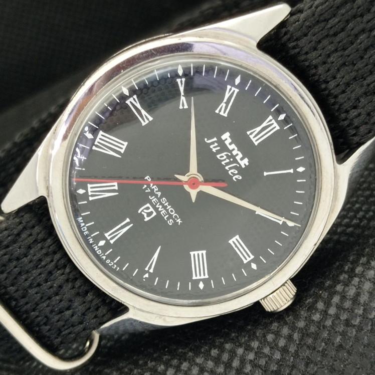 

USED HMT JUBILEE INDIAN MENS MECHANICAL WATCH a314391-1 Sku606-a314391