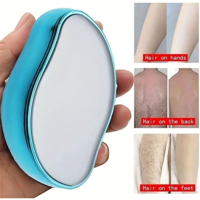 

Crystal Hair Eraser — безболезненное удаление волос для женщин и мужчин, рук, ног и спины, портативный мягкий пилинг, многоразовый и моющийся зелёный