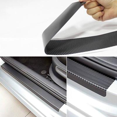 Adesivo per auto 4 PCS in fibra di carbonio Sportello dauto Maniglia Telaio adesivi decorativi for Porsche Macan