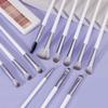 12pcs Eye Detail Makeup Brushes Pony Hair Precision Eye Shadow Lying Silkworm Brightening Eyeliner Applicator Small