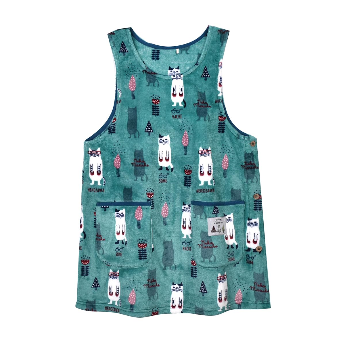 

Фартук Mokemoket Фартук 236660 Синий Зеленый [Kusuguru Japan] M-L