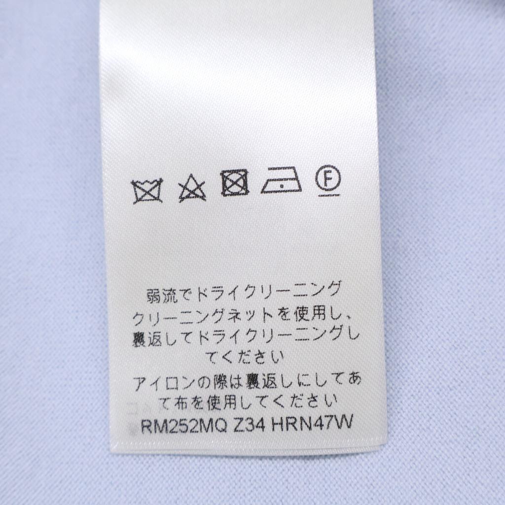 Louis Vuitton Brand New, Unused, Domestically Authorized RM252MQ Z34 HRN47W Signature Cotton Crew Neck T-Shirt Tops S Light blueUsed