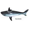 2PCS Inflatable Shark Float Cartoon Pool Raft for Kids Garden Water Pool Toy Foldable Leakproof Child Beach Play Favor