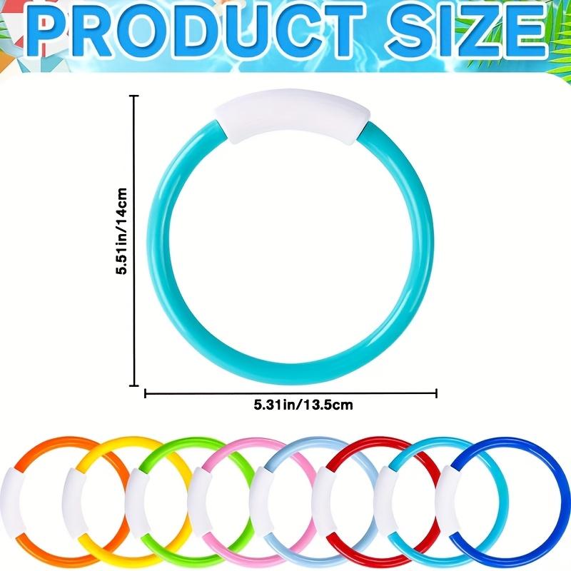 4pcs Diving Ring Set, Suitable for Throwing, Underwater Pool Games, Swimming Training and Fun Christmas Easter Pool Party