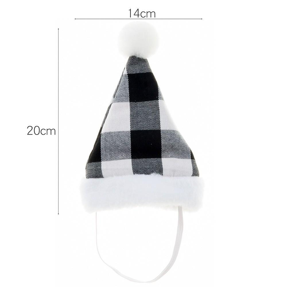 Christmas Pet Plush Hat: Cat and Dog Holiday Red Hat Decoration