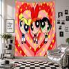 Wall TapestryThe Powerpuff Girls Art Hanging Cloth Decorative Background Cover for Room Decoration