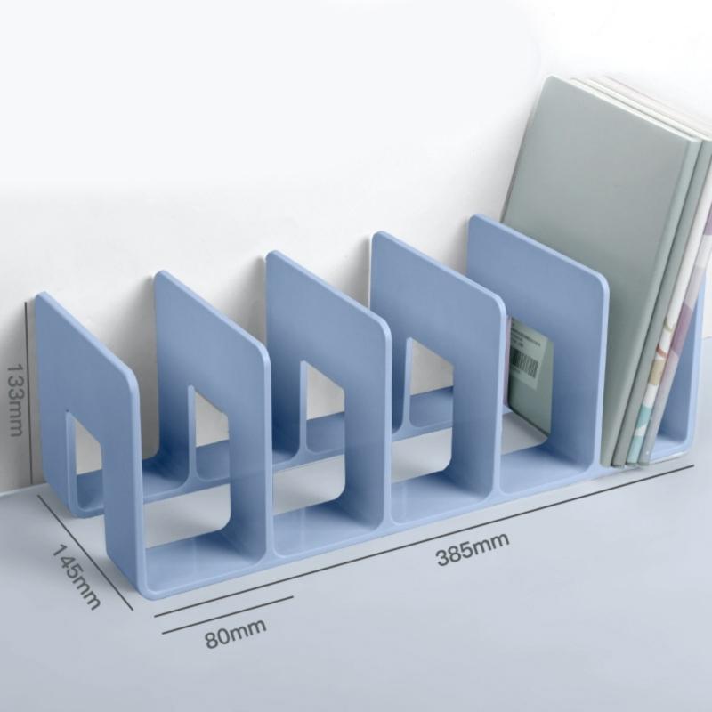 Practical Bookends File Sorter Desk Bookshelf Reading Shelf Book Storage Stand for Students