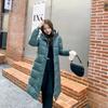 Winter Down Cotton Jackets Women's Clothing Long Parkas Slim Hooded Warm Winter Coats Female Black Overcoats