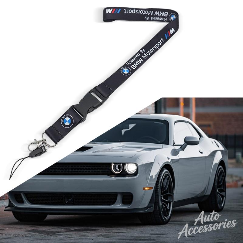 Nylon Car Lanyard Pass Work ID Mobile Neck Straps Anti-loss Key Chain Rope For BMW Sport M1 M3 M4 M5 M6 E90 E39 F30 X3 X4 X5 X6 ulcr72