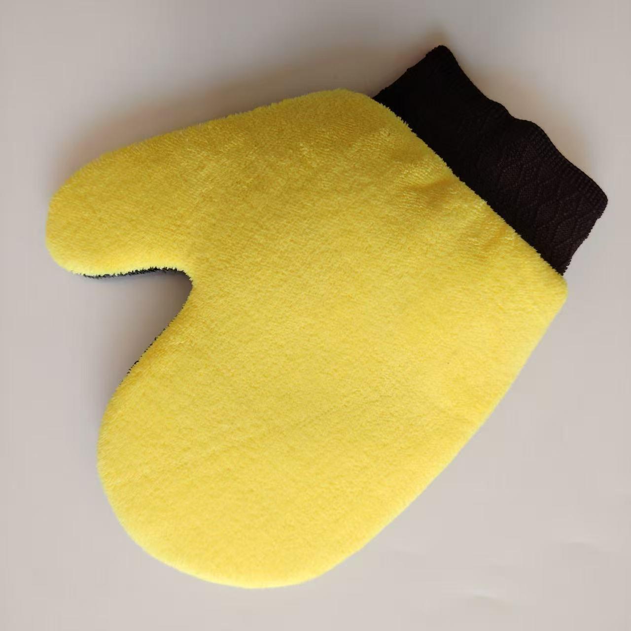 

Chenille Five-Finger Car Wash Mitt and Wheel Hub Cleaning Cloth