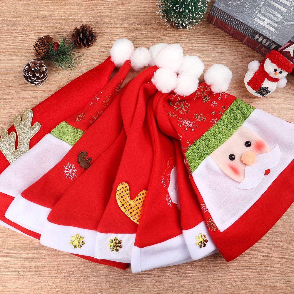 Merry Christmas Lovely Classic Santa Claus Cap Plush Festival Supplies Christmas Hat