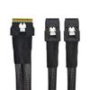 xiwai PCI-E Ultraport Slimline SAS Slim 4.0 SFF-8654 8i 74-pin - Dual SFF-8087 Mini SAS Cable PCI-Express