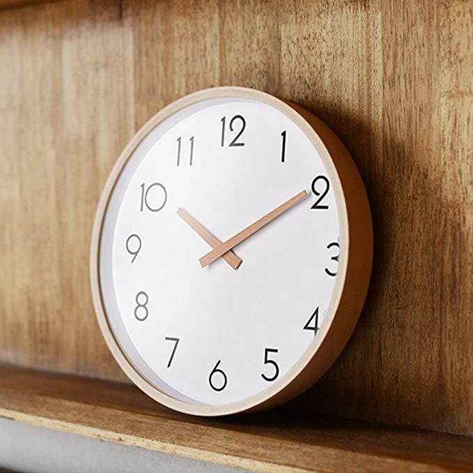 Wall Clock Wood  Large Wood Wall Clocks Digital Wall Clock Reloj De Pared Table Kitchen Office Vintage Home