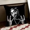 2PPAC Tupac SShakur Kissenbezug Wendbar Weich Strapazierfähig Kissenhülle Zuhause Auto Mehrzwecknutzung für täglichen Komfort
