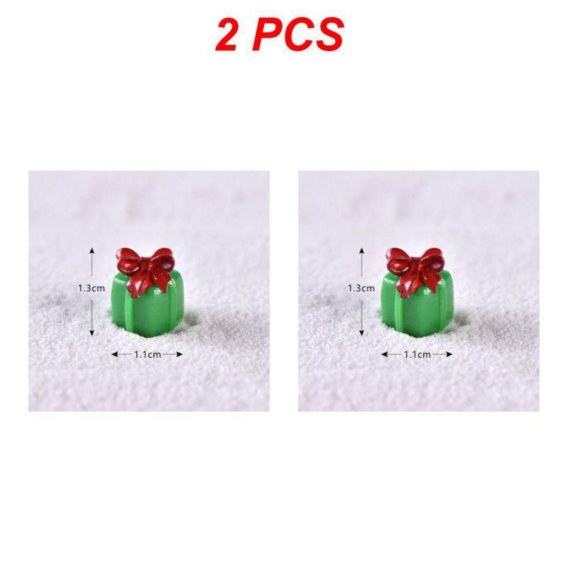 Christmas Figurines Dollhouse Ornament Home Decorations Fairy Garden Micro Landscape Deer Xmas Tree Santa Claus Snowman