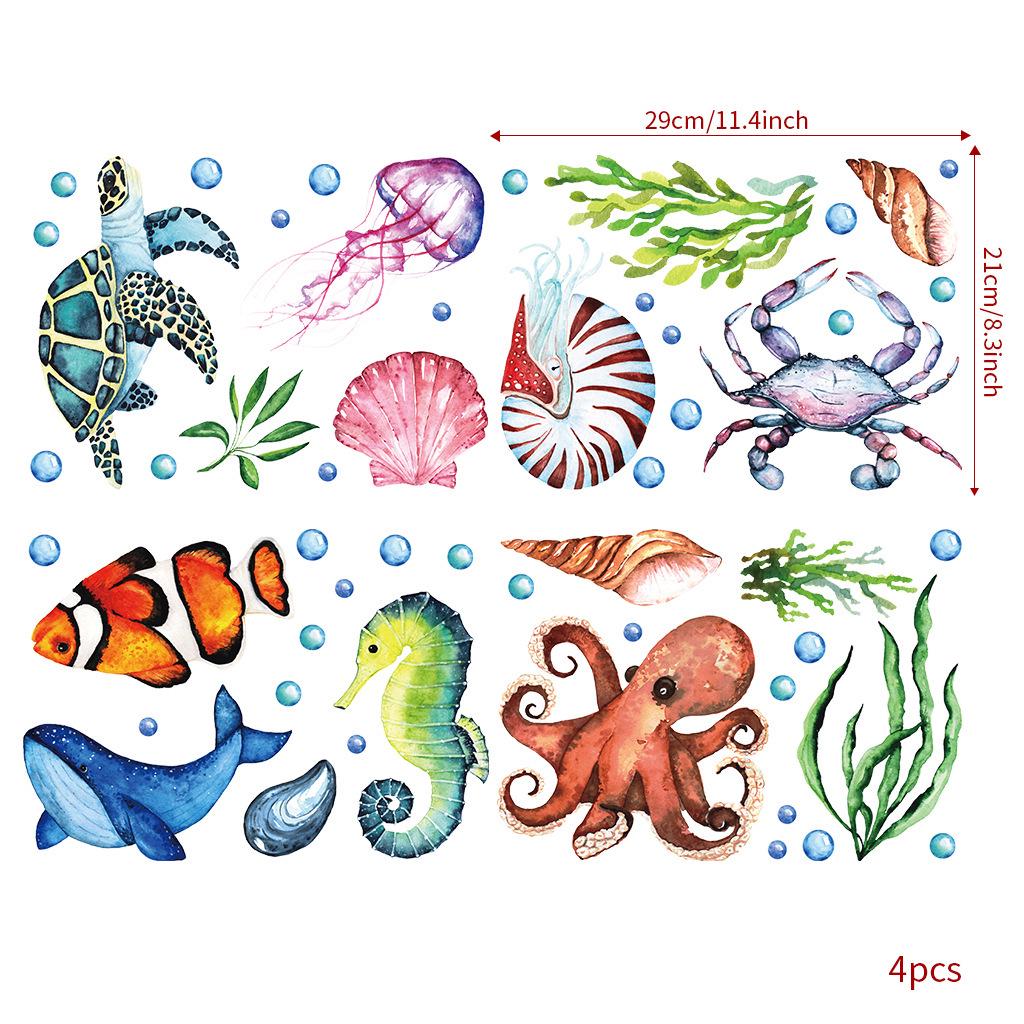 Glow-in-the-Dark Moon, Star, Cloud, Ghost & Sea Animal Wall Stickers
