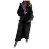 Women's Winter Long Lapel Warm Sweater Loose Knit Cardigan Jacket Solid Color Thick Fashion Sweater Coat