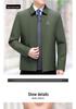 Men's Lapel Jacket: Loose Fit, Plus Size, Dad Style, Versatile Business Wear for Middle-aged & Elderly - Spring & Autumn