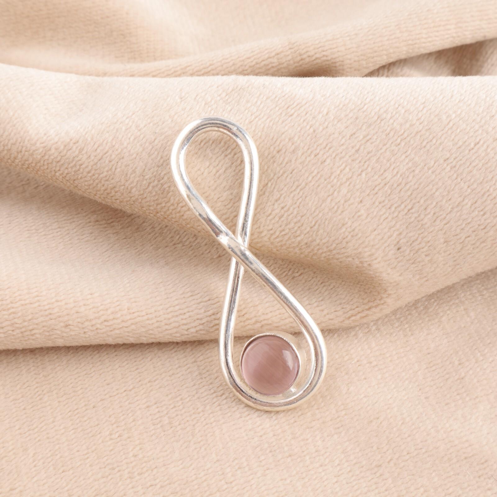 

Purple Cat s Eye Gemstone 925 Solid Silver Jewelry Handmade Girls Pendant 1.66 PP-20-44