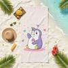 Cute Penguin Cartoon Towel Soft Pool Gift For Travel Gym Shower Camping Quick Dry Sports Beach Towels