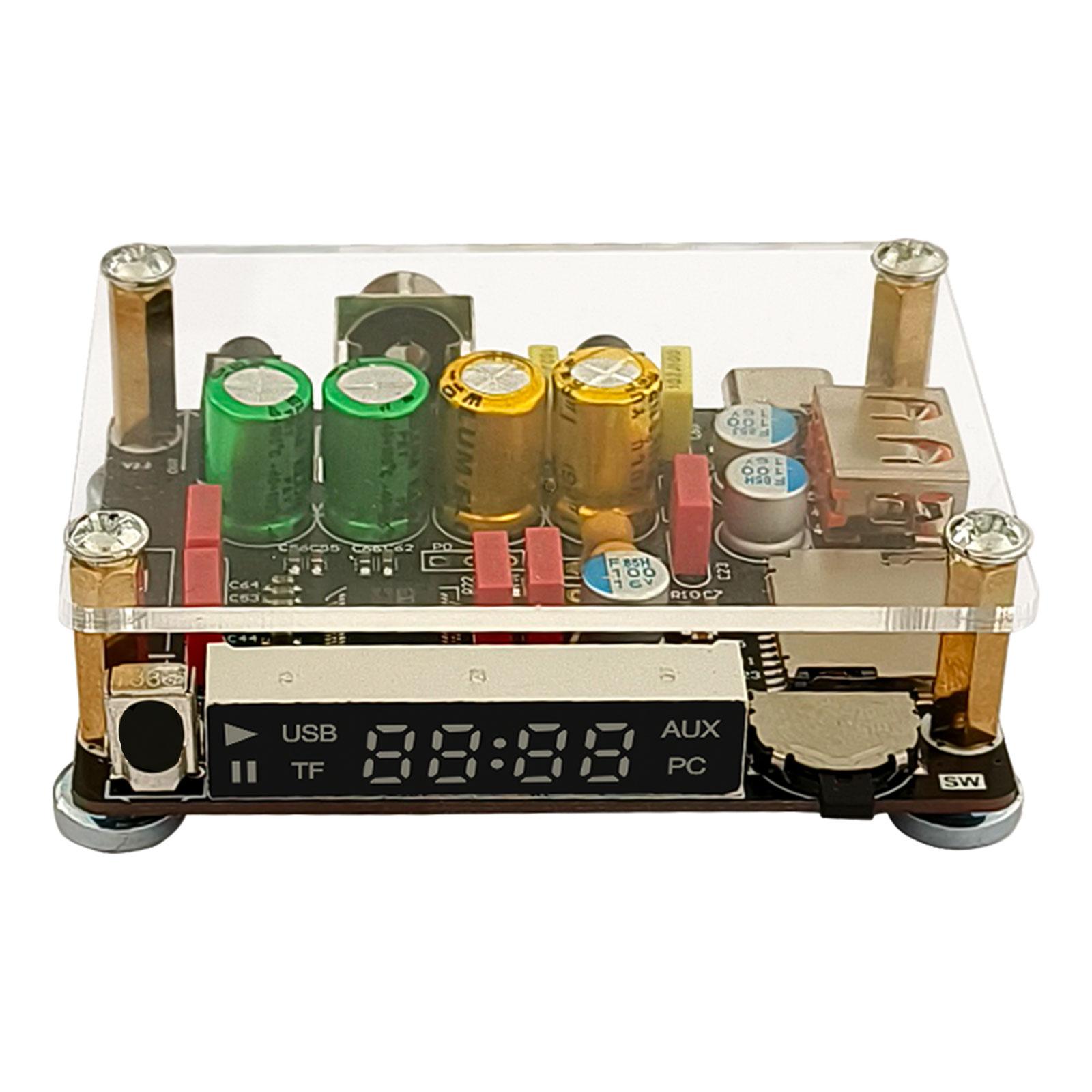 

Плата усилителя мощности, Bluetooth-совместимая плата цифрового усилителя для поддержки динамиков, вход звуковой карты AUX ПК