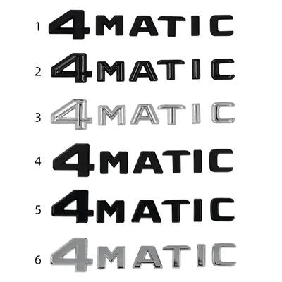 תג אותיות 3D ABS 4MATIC סמל תא מטען אחורי מדבקה עבור C E S W246 W204 W205 W210 W211 W212 W213