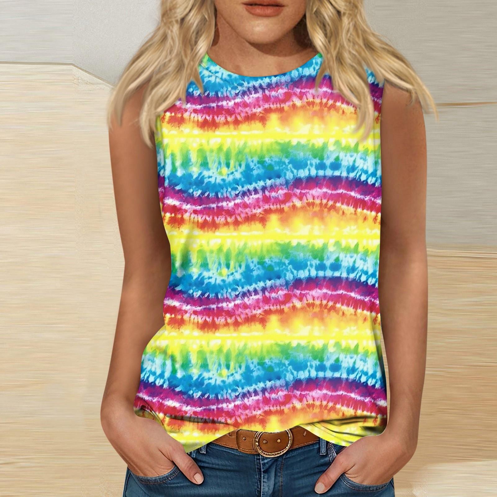 

Женские повседневные топы-туники для ношения с леггинсами Рубашки без рукавов Струящиеся майки Блузки