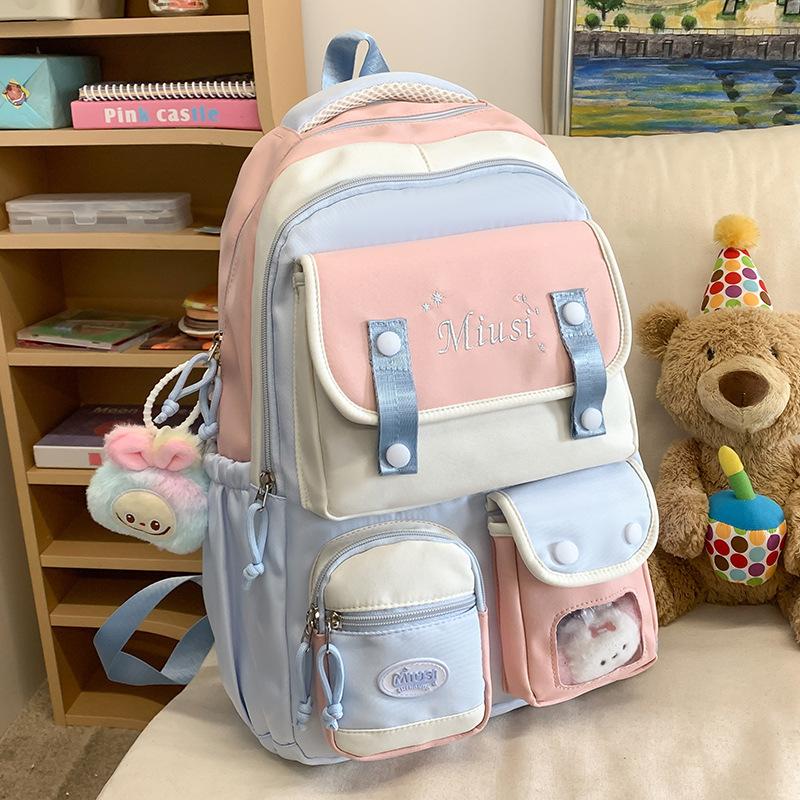 Children's Schoolbags Elementary School Girls Junior High School Students High Looking Multi Layer Backpack