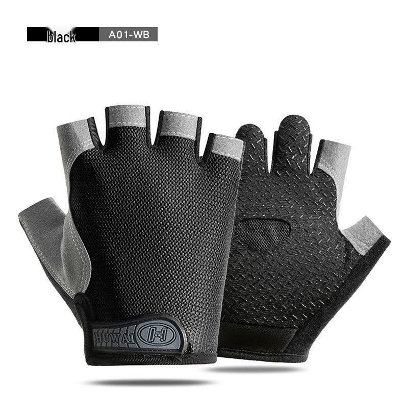 Unisex Half-Vinger Fiets Handschoenen - Antislip, Schokabsorberend, Ademend Mesh voor Sport, Fitness, Klimmen en Rijden