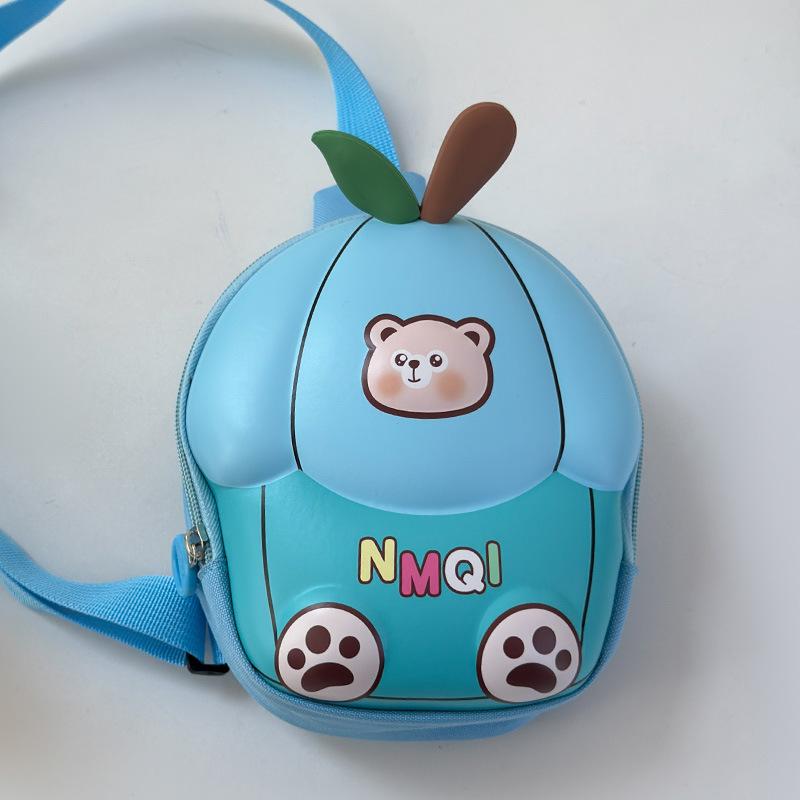 Book bag 2025 new cute apple hard shell baby breast bag handsome boy light shoulder messenger bag
