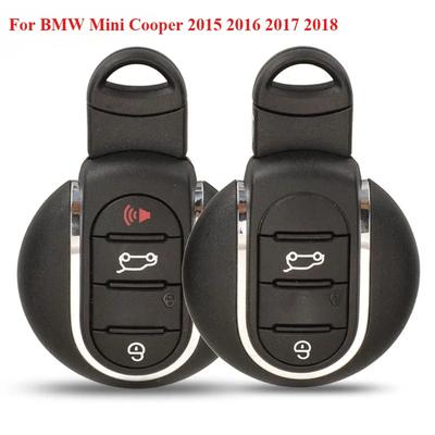 3/4 Tasten Smart Fernbedienung Autoschlüssel Gehäuse Abdeckung Fob Hülle Für BMW Mini Cooper 2015 2016 2017 2018 Mit Notfallschlüsselbart