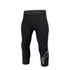 Li Ning Letter Logo Print Slim Fit Seven-Point Fitness Pants Men Bottoms Black YUQT009-2