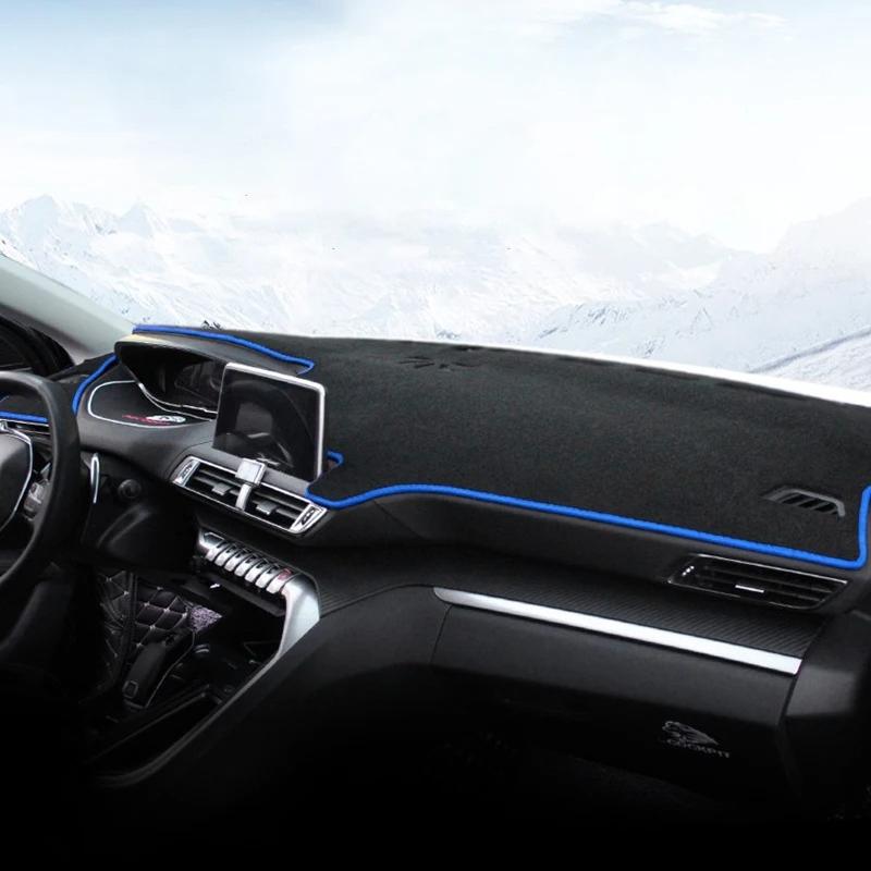 Car For Peugeot 3008 5008 GT Hybrid 2016 -  Dashboard Cover Mat Avoid Light Pads Anti-UV Carpets 2017 2018  20