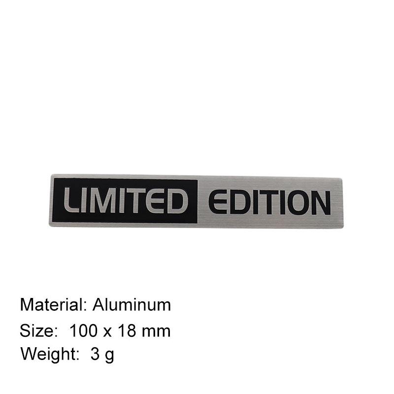 Aluminium Silber Special Edition Logo Limited Edition Emblem Auto Kotflügel Plakette Kofferraum Aufkleber LIMITED EDITION Aufkleber Zubehör