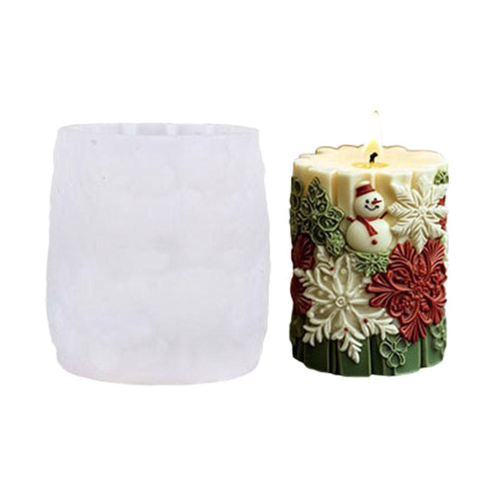 3D Christmas Tree Candle Silicone Mold DIY Christmas Candle Making Kit Handmade Soap Plaster Resin Baking Tools Holiday Gifts