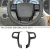 Interior Steering Wheel Decor Cover Trim For Chrysler 300 2010-2014 Carbon Fiber