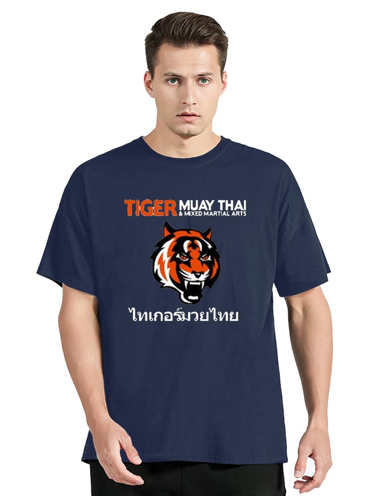 Fashion Tiger Muay Thai Mma Gym Kick Boxing Martial Arts T Shirt Men Cotton T-shirt Clothing Oversized Tops Cool TShirt