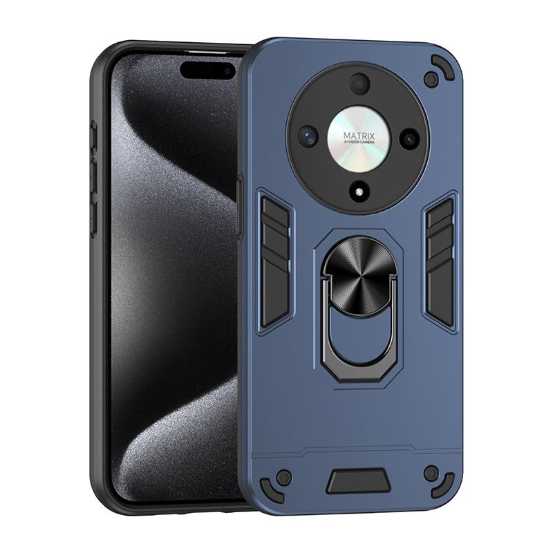 Luxury Armor Shockproof Phone Case For Honor X40 X50I Plus For Honor Magic 5 Lite 6 Lite Car Magnetic Ring Holder Back Cover