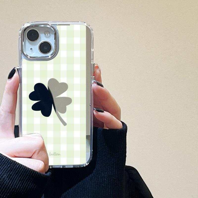 

Чехлы для мобильных телефонов iPhone 11 13 XR 15 Pro Max 12 14 Pro Max Чехол iPhone 16 XS Max Зеркальный защитный чехол Зеркальный Изысканный мультяшный водонепроницаемый iPhone 16 Pro Max зелёный