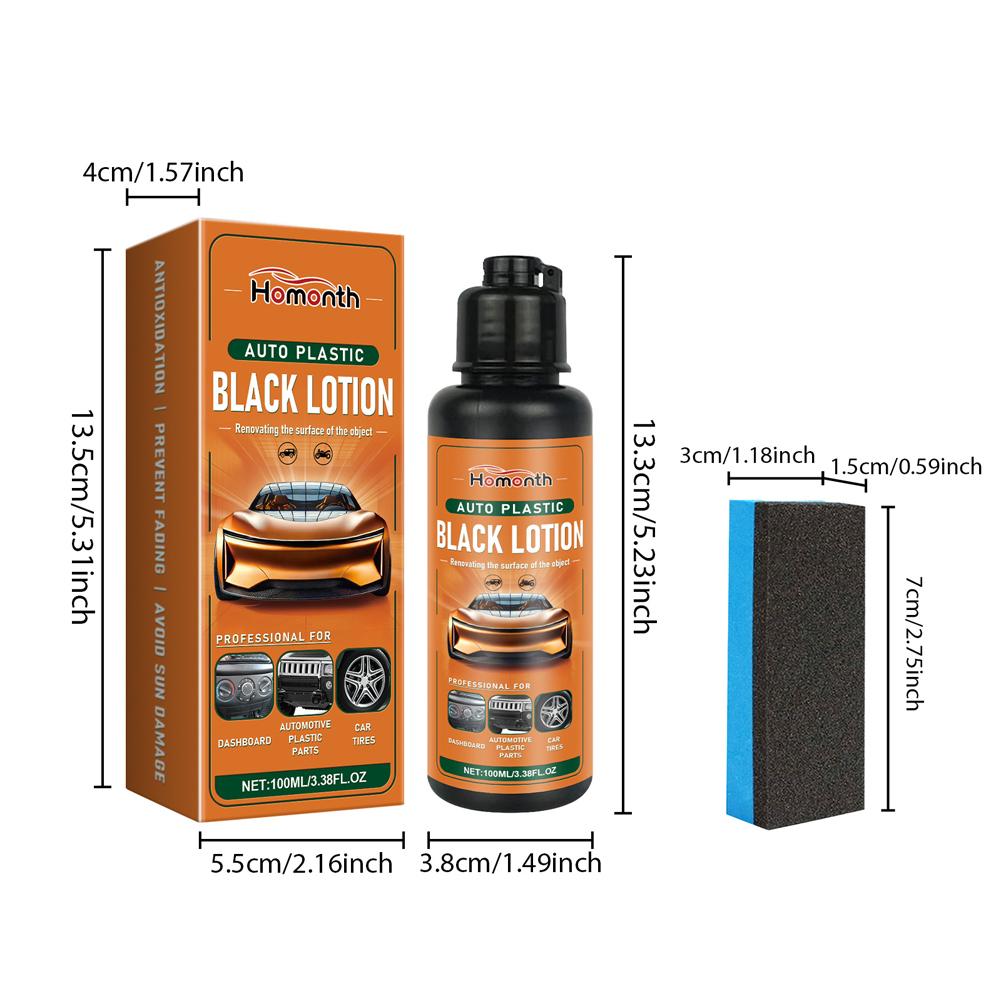100ml Car Plastic Restorer Back To Black Gloss Car Plastic Restore Coating Agent Car Plastic Leather Restorer for Car Detailing