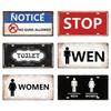Smile WIFI Toile Caution License Plate Store Wall Decor Restrooms Tin Sign Vintage Road Guide Metal Sign Painting Plaques Poster