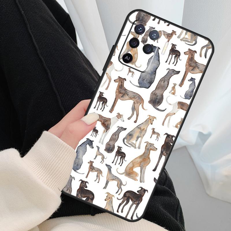 Greyhound Phone Case For OPPO A5 A9 2020 A31 A53 A53S A1K A15 A16 A52 A72 A83 A91 A93 A54 A74 A94