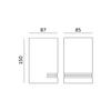Garden wall lamp 1xGU10 IP44 gray