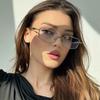 3pcs Fashion Small Square Glasses Frame Women Metal Frame Shape Eyewear Clear Optical Eyeglasses Transparent Lens Spectacle