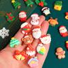 WTEMPO Mini Cute Christmas Resin Accessories Suitable for DIY Crafts Hairband Accessories Scrapbooking Phone Case Making Accessories Party Gifts
