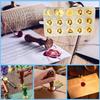 15pcs DIY Wax Grain Seal Head Multipurpose Art Seal Head Ornamental Embossed Seal Head Craft Supplies for Packaging Scrapbooking